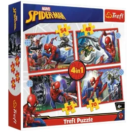 puzzle-4w1-bohaterski-spiderman-trefl-3-ukladanka-4-obrazki