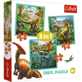 puzzle-maxi-3w1-niezwykly-swiat-dinozaurow-trefl