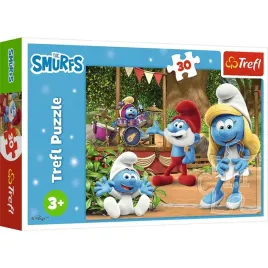 puzzle-30-el-smerfetka-i-smerfy-ukladanka-trefl