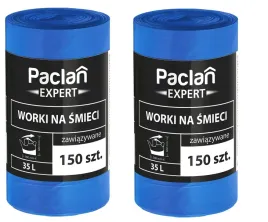 2-x-paclan-worki-expert-na-smieci-zwiazywane-35l-150-szt