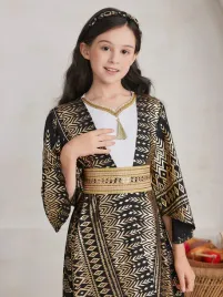 sukienka-dziewczeca-dwuczesciowa-boho-z-etnicznym-wzorem-shein146