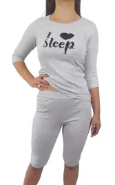 pizama-3-4-szara-serce-love-sleep-gratis-xs-butterflyandtiger