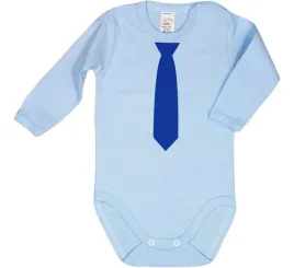 body-napis-nadruk-niebieski-krawat-r-68-klekle