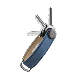 orbitkey-organizer-do-kluczy-waxed-canvas-navy-blue-niebieski