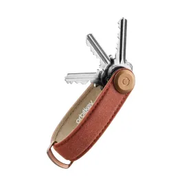 orbitkey-organizer-do-kluczy-waxed-canvas-brick-red-czerwony