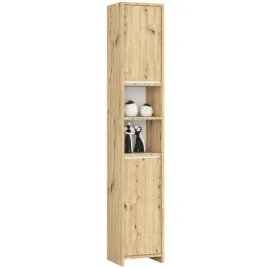 regal-lazienkowy-uni-slupek-lazienkowy-2-drzwi-6-polek-dab-artisan-bialy