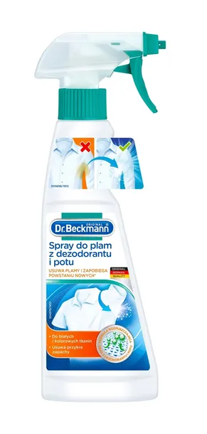 Dr. Beckmann Spray do plam z dezodorantu i potu odplamiacz 250 ml