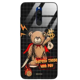 etui-glass-black-do-xiaomi-redmi-8-smieszny-misie-kolorowe-grafitti-wzory