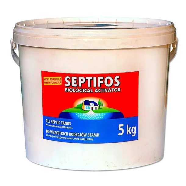SEPTIFOS 5 kg BAKTERIE Aktywator środek mocny DO SZAMBA oczyszczalni