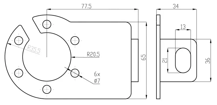 gniazdo-przyczepy-uszczelka-mocowanie-sruby