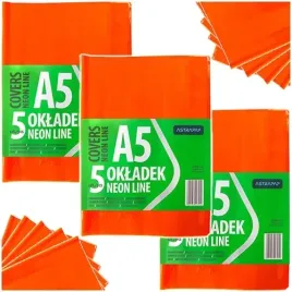 okladka-na-zeszyt-a5-neon-pvc-transparentna-pomaranczowa-astra-15-sztuk