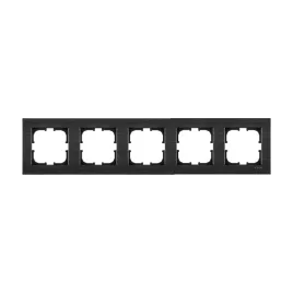 exen-comfort-ramka-pieciokrotna-5-krotna-kosmiczny-czarny-c105-09e