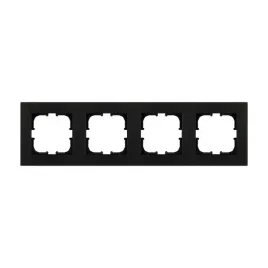 exen-karell-ramka-poczworna-4-krotna-czarny-metalik-k104-14e
