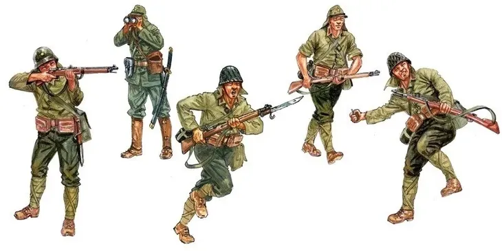 1-72-japanese-infantry-material-tworzywo-sztuczne
