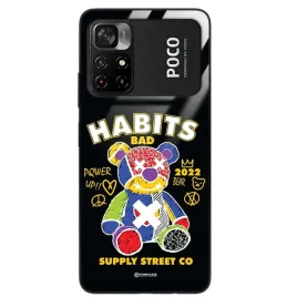 etui-glass-black-do-xiaomi-poco-m4-pro-5g-smieszny-mis-kolorowe-grafitti-wz