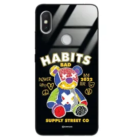 etui-glass-black-do-xiaomi-redmi-s2-smieszny-misie-kolorowe-grafitti-wzory