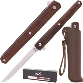 noz-skladany-fox-outdoor-slim-wooden-handle-turystyczny-survivalowy