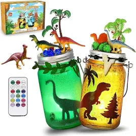 mostof-zestaw-diy-dinozaury-3d-6-szt-lampka-nocna-rgb-z-pilotem