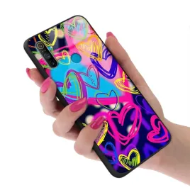 etui-do-realme-c3-obudowa-case-glass-szklane-youth-happy-drops-modne-wzory