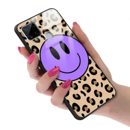 etui-do-realme-c15-obudowa-case-glass-szklane-youth-happy-drops-modne-wzory
