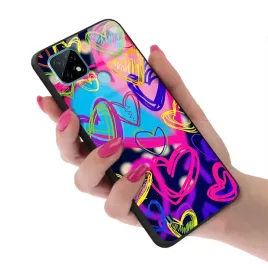 etui-do-realme-c21-obudowa-case-glass-szklane-youth-happy-drops-modne-wzory