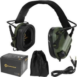 aktywne-sluchawki-strzeleckie-ochrona-sluchu-earmor-m31-plus-foliage-green