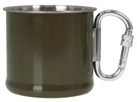 kubek-turystyczny-mil-tec-500ml-karabinczyk-stal-nierdzewna-olive