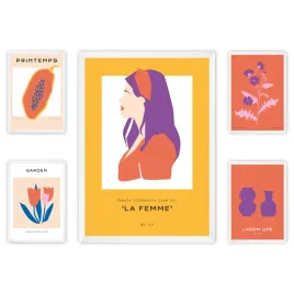 zestaw-pieciu-plakatow-w-roznych-wzorach-ramka-biala