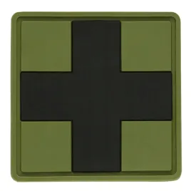 naszywka-3d-medic-cross-square-m-tac-krzyz-medyka-pvc-czarno-oliwkowa