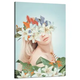 obraz-na-plotnie-natura-rosliny-dziewczyna-cialo-60x90-cm
