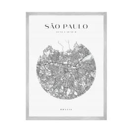 plakat-mapa-miasta-brazylia-sao-paulo-kolo-50x70-cm-ramka-srebrna