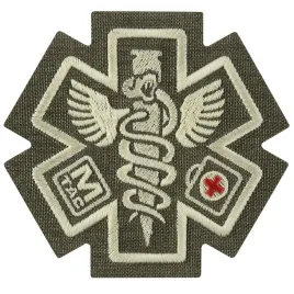 naszywka-emblemat-paramedic-gwiazda-zycia-kaduceusz-haft-m-tac-ranger-green