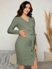 sukienka-ciazowa-dopasowana-prazkowana-z-paskiem-zielona-casual-shein-l-40