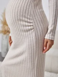 sukienka-ciazowa-prazkowana-olowkowa-bezowa-casual-shein-m-38