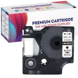tasma-43613-do-dymo-d1-7mx6mm-lm450d-500ts-bialo-czarna-s0720780-zamiennik