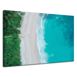 obraz-na-plotnie-woda-fale-brzeg-drzewa-przyroda-120x80-cm