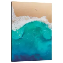 obraz-na-plotnie-plaza-ludzie-fale-woda-wakacje-80x120-cm