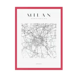 plakat-mapa-miasta-milan-kwadrat-24x30-amarant
