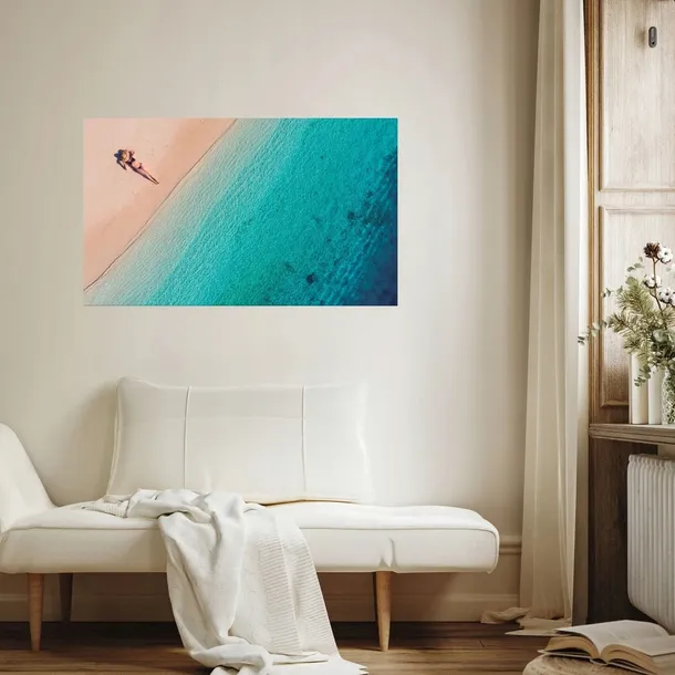 obraz-na-plotnie-kobieta-opalajaca-sie-na-plazy-120x80-cm-sposob-wykonania-druk-cyfrowy