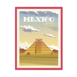 plakat-panstwa-meksyk-24x30-cm-ramka-amarant-ameryka-poludniowa-piramida-ma