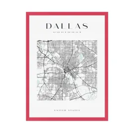 plakat-mapa-miasta-dallas-kwadrat-24x30-amarant