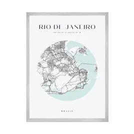 plakat-mapa-miasta-rio-de-janeiro-brazylia-kolo-24x30-cm-ramka-srebrna