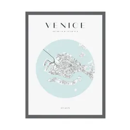 plakat-mapa-miasta-wenecja-kolo-24x30-ramka-szara