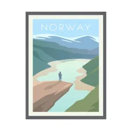 plakat-panstwa-norwegia-klify-24x30-ramka-szara