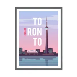 plakat-miasta-toronto-24x30-cm-ramka-szara-kanada-ameryka-polnocna