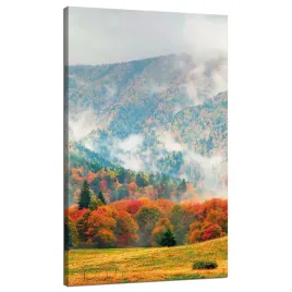 obraz-na-plotnie-gora-lasy-laki-chmury-przyroda-70x120-cm
