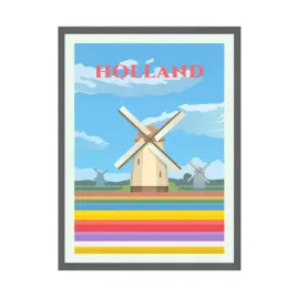 plakat-panstwa-holandia-24x30-cm-ramka-szara