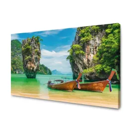 obraz-na-plotnie-lodzie-przy-brzegu-woda-krajobraz-120x70-cm