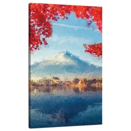 obraz-na-plotnie-kolorowe-liscie-miasteczko-gora-woda-70x120-cm