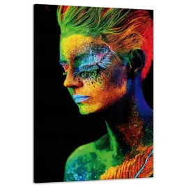 obraz-na-plotnie-kolorowa-kobieta-wlosy-kolory-malarstwo-60x90-cm